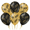 Ballonnen zwart/goud - 100
