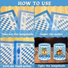 Tafeldecoratie lantaarn Oktoberfest (set van 2 stuks)
