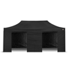 Partytent Easy Up - zijwand zwart 6 meter met deuren