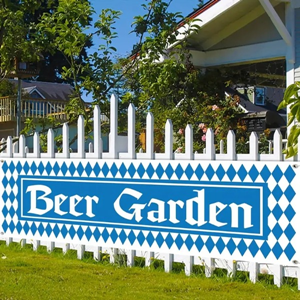 Banner Oktoberfest beer garden 30 x 150 cm