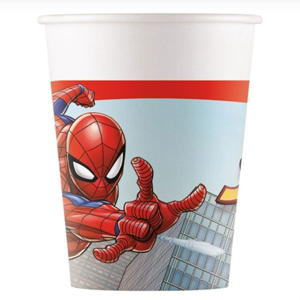 Bekers Spiderman - pak 8 stuks