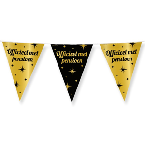 Vlaggenlijn zwart/goud - Pensioen