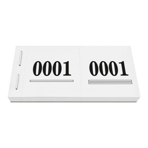 Garderobetickets (boekje 50 stuks)