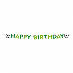 Letterslinger voetbal Happy Birthday