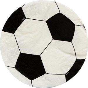 Voetbal servetten 33cm (20 stuks)