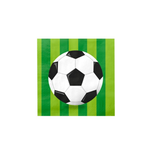 Voetbal servetten 16cm (16stuks)