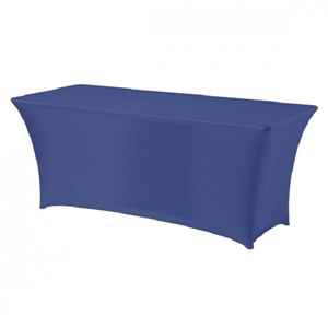 Buffettafelhoes stretch blauw