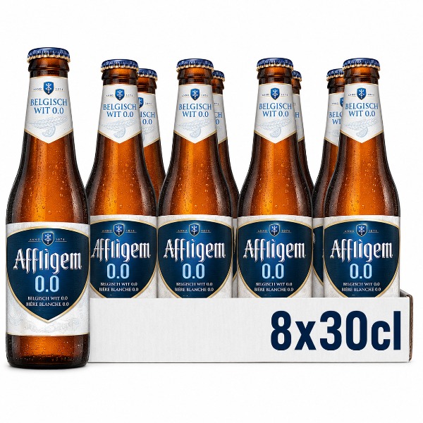 Affligem Belgisch Wit 0.0 - fles 8x 30cl*