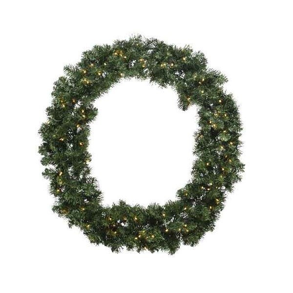 Kerstkrans met ledverlichting - 50 cm