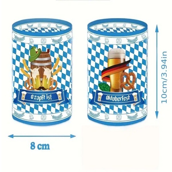 Tafeldecoratie lantaarn Oktoberfest (set van 2 stuks)