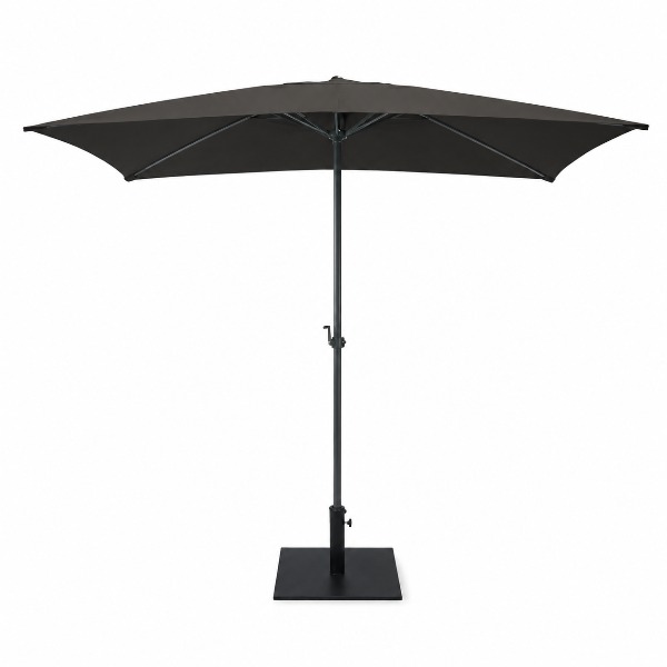 Parasol grijs 3 x 3 meter incusief parasolvoet