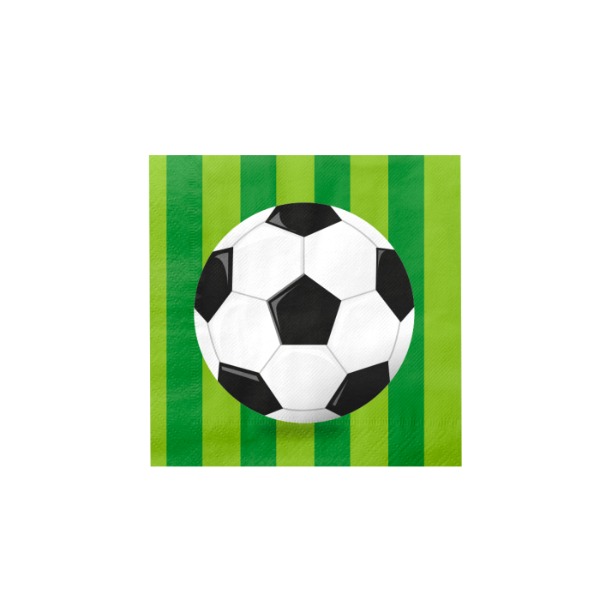 Voetbal servetten 16cm (16stuks)