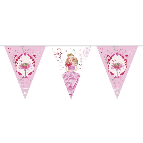 Vlaggenlijn Bunting Princess party - 10 meter